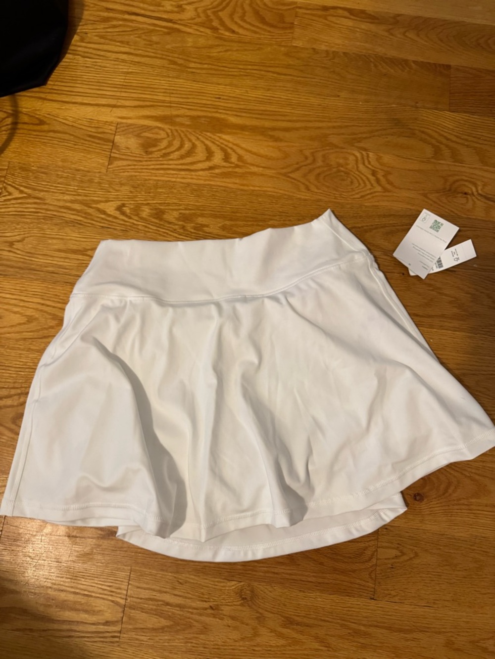 J. Crew White Active Skort with Built-In Shorts